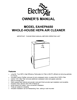 Electro-Air EAHEPA650 Whole-house HEPA Air Cleaner Manual