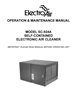 Electro-Air EASC924 Industrial Electronic Air Cleaner Manual